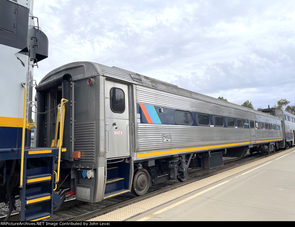 Ex-NJT Comet 1B Car # 5011 on Amtrak Train # 715 at Merced Depot